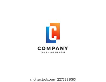 Creative letter C elegant logo design concept. Initial symbol for corporate business identity. Alphabet vector element