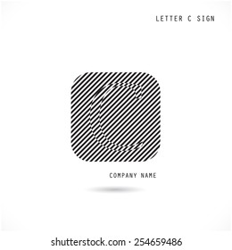 Creative letter C icon abstract  logo design vector template. Corporate business and education creative logotype symbol.Vector illustration