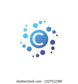 Creative letter 'C' logo design. Vector image.