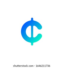 diseño de logotipo de letra creativa c
