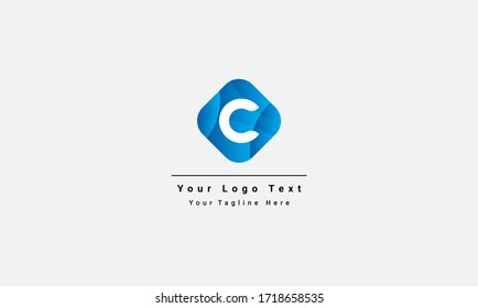 Creative Letter C Logo design vector template. Friendly ABC Typeface. Colorful Alphabet Icon collection. Type Characters Logotype symbols.