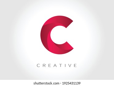 Creative Letter C Logo design vector template. Colorful Alphabet collection. Type Characters Logotype symbols.