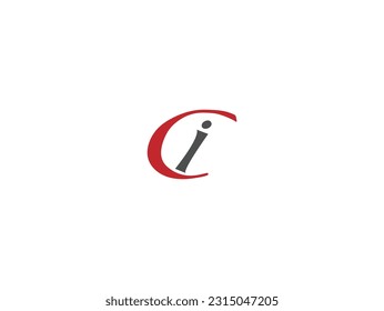 Creative letter c  i logo design vector