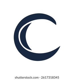Creative letter C logo design graphic