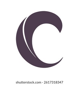Creative letter C logo design graphic