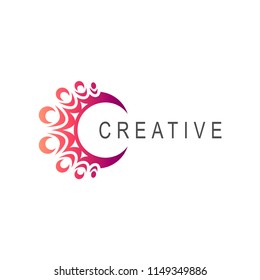 creative letter c logo template