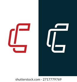 Creative Letter C Logo Plantilla Diseño Vector Vector de stock.
