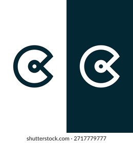 Creative Letter C Logo Plantilla Diseño Vector Vector de stock.