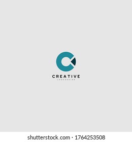 Creative Letter C Sign Logo Design Stock Vector (Royalty Free ...