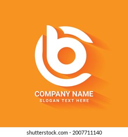 creative letter CB logo design template , Initials logo, minimalist logo, flat logo design