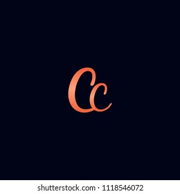 Creative Letter CC Design Vector