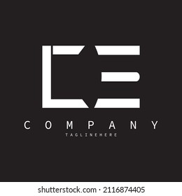 Creative letter  CE logo design elements simple letter CE letter logo Business corporate letter CE logo design with vector image