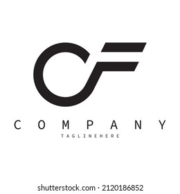 Creative letter  CF logo design elements simple letter CF letter logo Business corporate letter CF logo design with vector image   