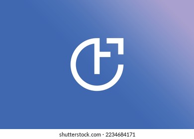 Creative Letter CF Logo Design Template