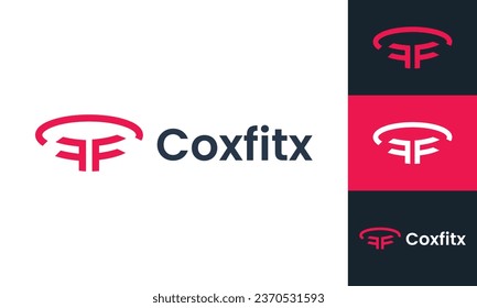 Creative letter CF modern business logo design template vector