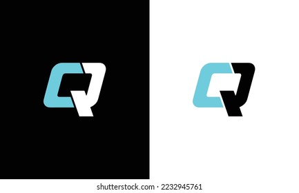 Creative letter CQ logo design elements simple letter CQ letter logo Business corporate letter CQ logo design with vector image