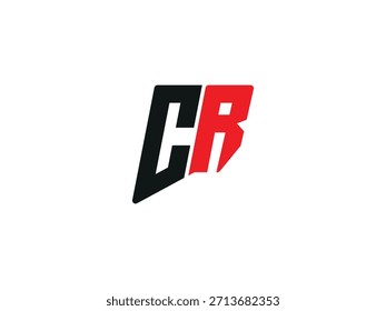Letra Criativa cr monograma design de logotipo rc vetorial designs de logotipo, logotipo cr