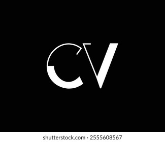 creative letter CV logo design template