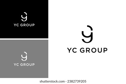 creative letter CY or YC logo design vector