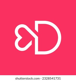 Design des Creative Letter D-Logos