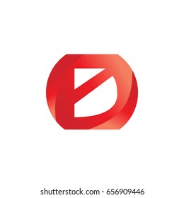 creative letter D icon logo template