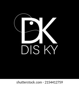 creative letter d and k logo concept for shops
