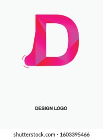Creative Letter D Logo design vector template. Colorful Alphabet collection. Type Characters Logotype symbols