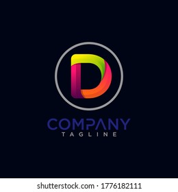 Creative Letter D Logo design vector template.