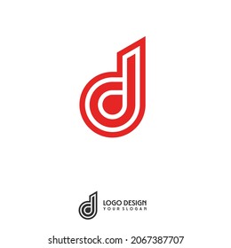 Creative Letter D Logo Design Template