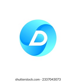 creative letter D logo design