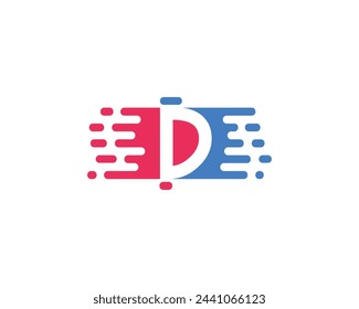 creative letter D logo design vector template