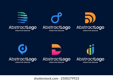 Creative letter D logo design collection