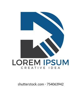 Creative letter D logo design. Initial letter D business vector design.