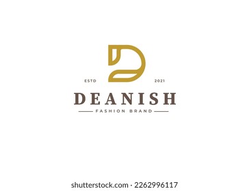 Creative Letter D einfaches elegantes Logo Design Konzept. Ursprüngliches Symbol für die Unternehmensidentität. Alphabet-Vektorelement