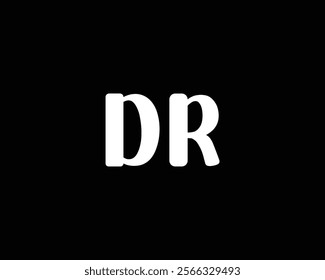 creative letter DR logo design template