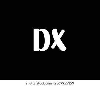 creative letter DX logo design template