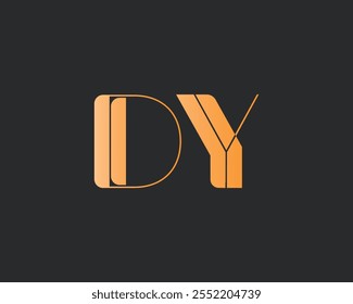 creative letter DY logo design template