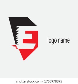 Diseño vectorial de ilustración de logotipo en letra creativa e colorida
