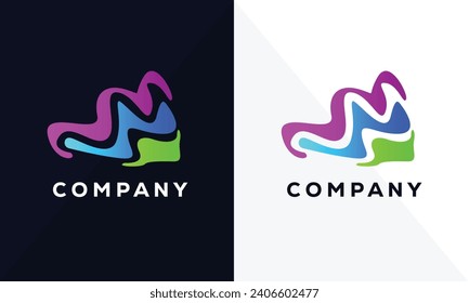 Creative letter e a f l s t logo for business  logistics, medical, nature, dental, fishing, charity real estate and more