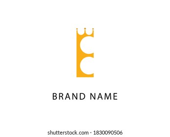 Logotipo de letra creativa E, icono vector de plantilla de negocio.