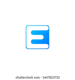 creative letter e logo design