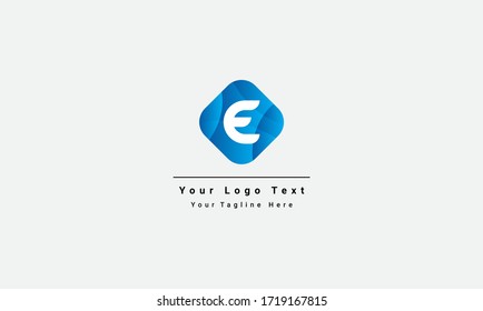 Creative Letter E Logo design vector template. Friendly ABC Typeface. Colorful Alphabet Icon collection. Type Characters Logotype symbols.