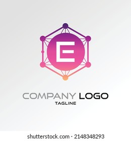 Creative Letter E logo design Vector Logo Illustration Graphic Design Element