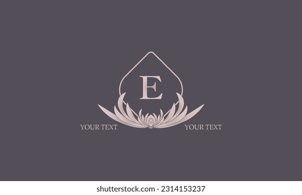 Creative letter E logo design. Monogram, business, real estate logo, company emblem.