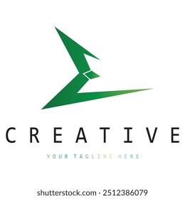 creative letter e logo design, for brand, startup, business, company, identity, application, vector