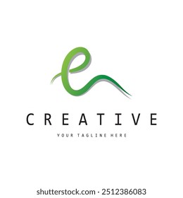 creative letter e logo design, for brand, startup, business, company, identity, application, vector