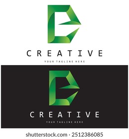 creative letter e logo design, for brand, startup, business, company, identity, application, vector