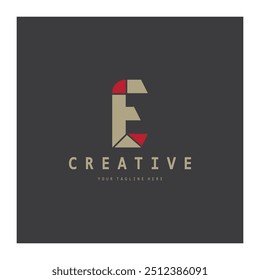 creative letter e logo design, for brand, startup, business, company, identity, application, vector