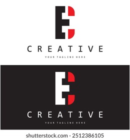 creative letter e logo design, for brand, startup, business, company, identity, application, vector