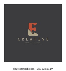 creative letter e logo design, for brand, startup, business, company, identity, application, vector